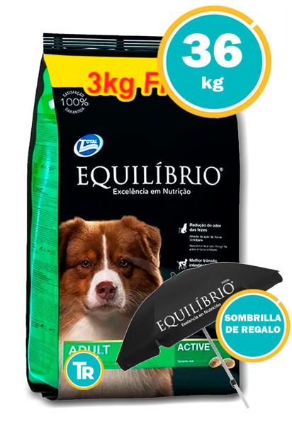 Imagen de EQUILIBRIO Perro Adulto 36 Kg + Sombrilla