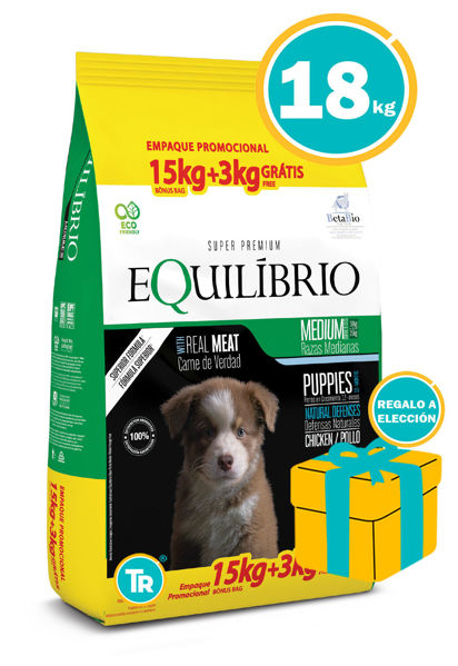 Imagen de EQUILIBRIO PERRO FILHOTE RAZAS MEDIAS 15+3 KG