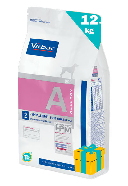 Imagen de HPM VIRBAC DOG HYPOALLERGY FISH PROTEIN 12KG + REGALO + ENVIO