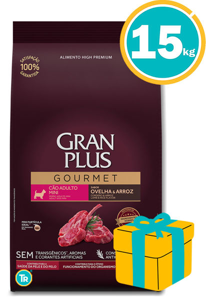 Imagen de GRAN PLUS GOURMET ADULTO RAZA PEQ/MINI CORDERO Y ARROZ 15KG