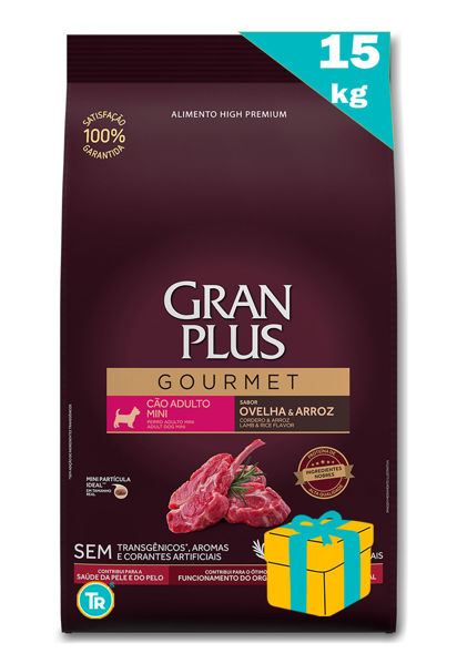 Imagen de GRAN PLUS GOURMET ADULTO PEQ/MINI CORDERO 15KG