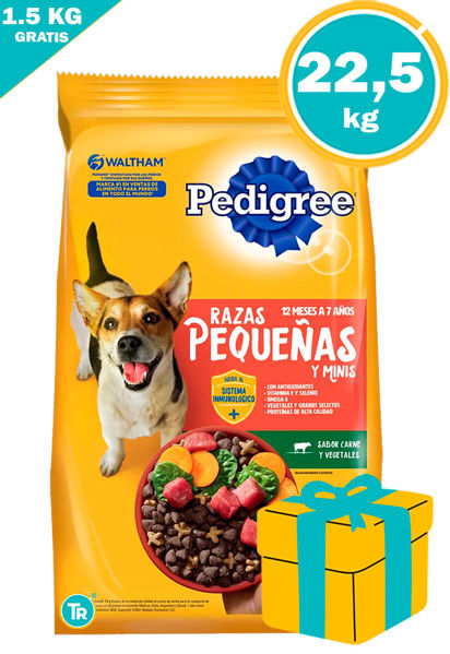 Imagen de PEDIGREE ADULTO RAZAS PEQUEÑAS 21+1.5KG