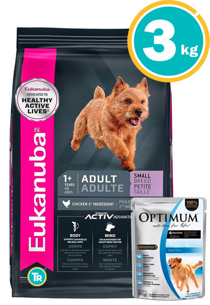 Imagen de EUKANUBA Adulto Razas Pequeñas 3kg + Salsa