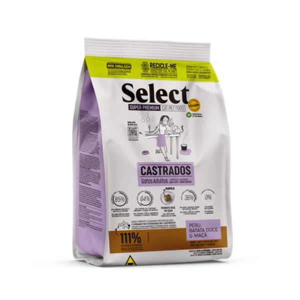 Imagen de SELECT GATO ADULTO CASTRADO 1.5KG