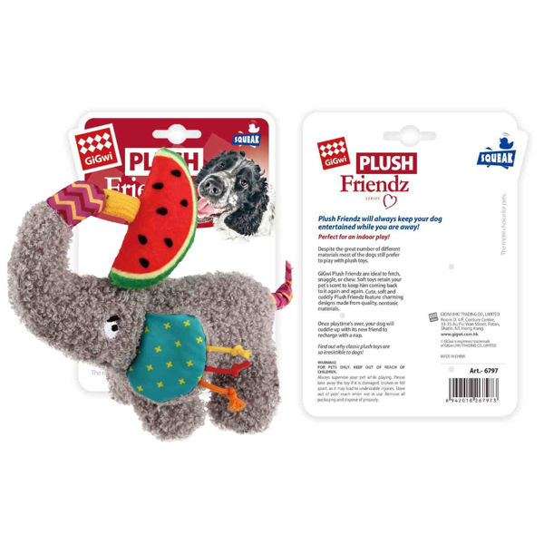 Imagen de Juguete Peluche Elefante chillón - GIGWI