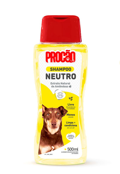 Imagen de Shampoo Neutro para Perros y Gatos 500ml - Procao