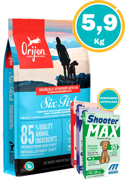 Imagen de ORIJEN SIX FISH RECIPE DOG 5.9KG