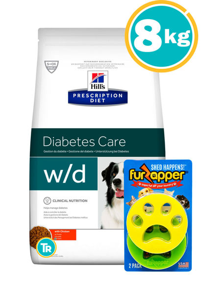 Imagen de HILLS Perro  W/D 8 kg - CONTROL DE PESO Y DIABETES + Pegatina