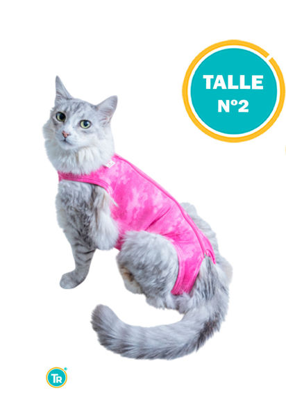Imagen de ROPA PROTECTORA PARA GATOS TALLE 2 ROSA