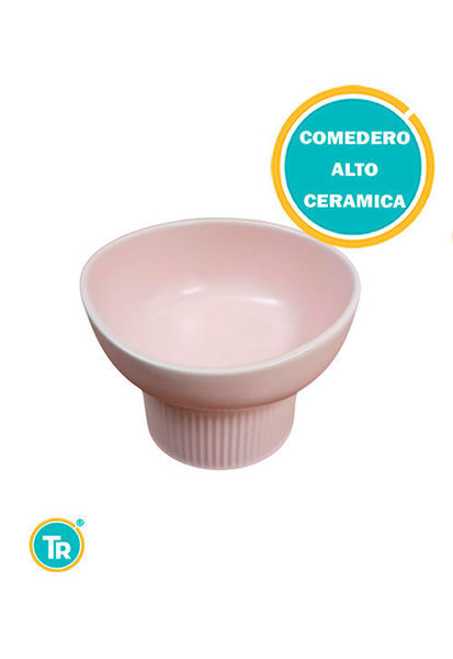Imagen de COMEDERO ELEVADO DE CERÁMICA PARA GATOS