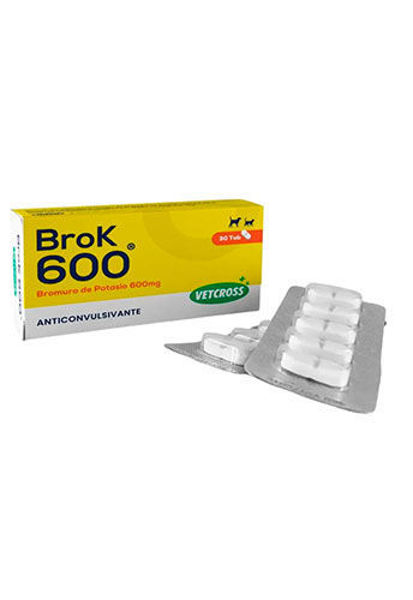 Imagen de ANTICONVULSIVANTE BROK 600 MG   30 COMP