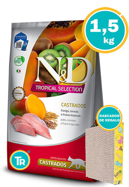 Imagen de NYD FELINE ADULT TROPICAL CASTRADO 1,5KG (POLLO)