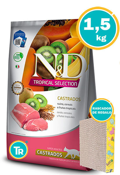 Imagen de NYD GATO ADULTO TROPICAL CASTRADO 1,5KG (CERDO)