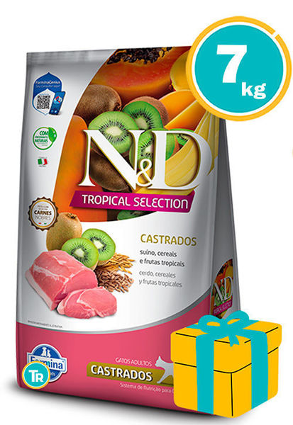 Imagen de NYD GATO ADULTO TROPICAL CASTRADO 7KG (CERDO)