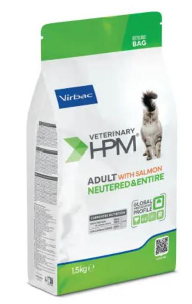 Imagen de HPM VIRBAC GATO ADULT NEUTERED & ENTIRE 1.5KG SALMON (NUEVO)