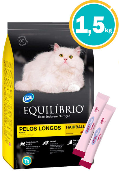 Imagen de EQUILIBRIO Gato Pelo Largo 1,5kg + Salsas