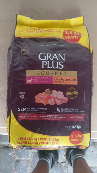 Imagen de GRAN PLUS GOURMET ADULTO RAZA PEQ/MINI 15+1.5KG (SALMON Y POLLO)
