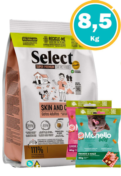 Imagen de SELECT Gato Skin & Coat 8,5kg + Snacks
