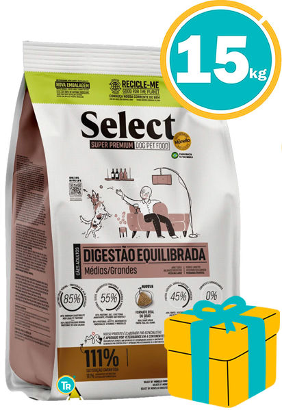 Imagen de SELECT Perro Adulto Digestión Equilibrada Med/Gde 15kg + Regalo a elección