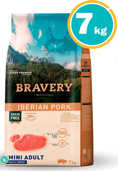 Imagen de BRAVERY PERRO ADULTO MINI/SMALL IBERIAN PORK 7KG