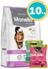 Imagen de MONELLO GATO CASTRADO 10KG (PAVO Y SALMON) + Snacks Monello