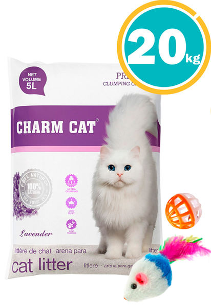 Imagen de SANITARIO BENTONITA CHARM 20KG VARIOS AROMAS