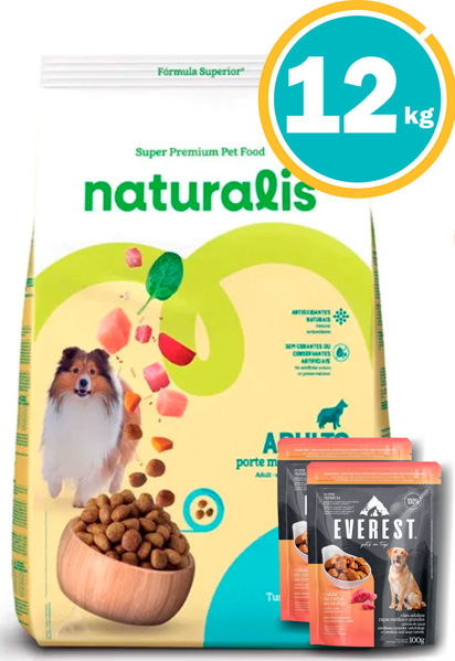 Imagen de NATURALIS Alimento Perro Adulto Pavo y Pollo 12kg + Salsa Everest