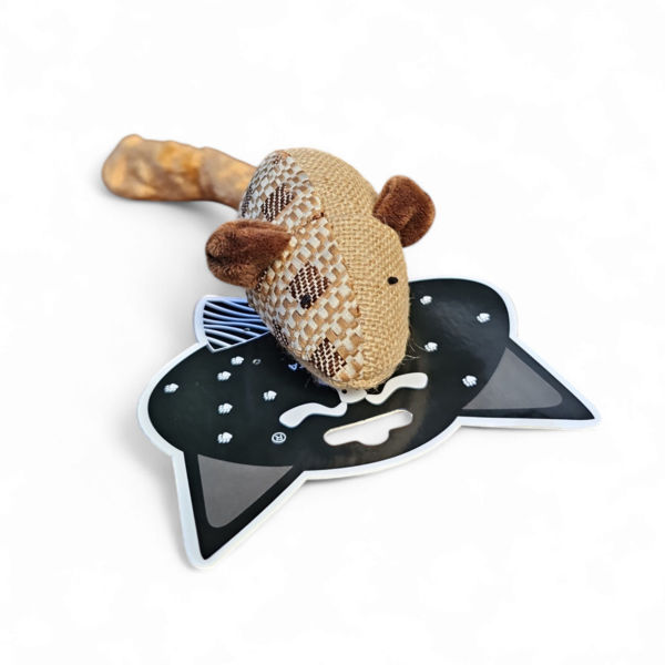 Imagen de JUGUETE GATO RATON ALPILLERA CON COLA (KP-232)