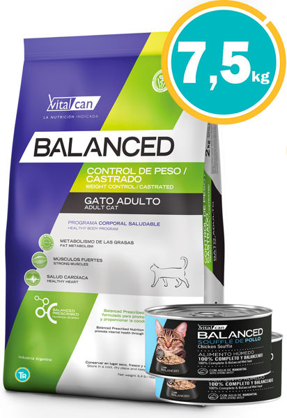 Imagen de BALANCED Gato Control de Peso/Castrados 7,5 kg