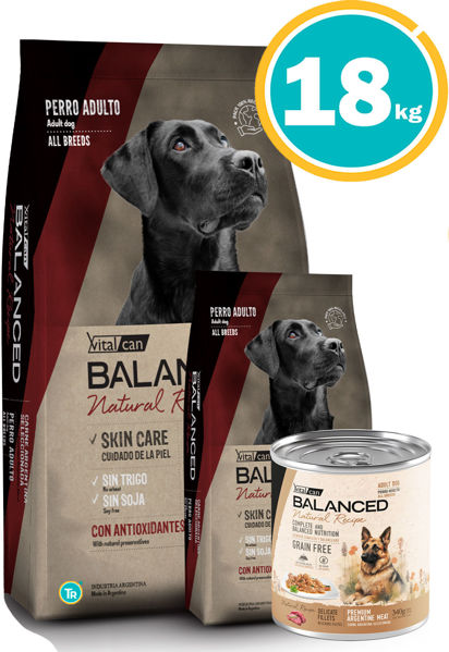 Imagen de Balanced NATURAL RECIPE Perro CARNE ARGENTINA 15+3kg