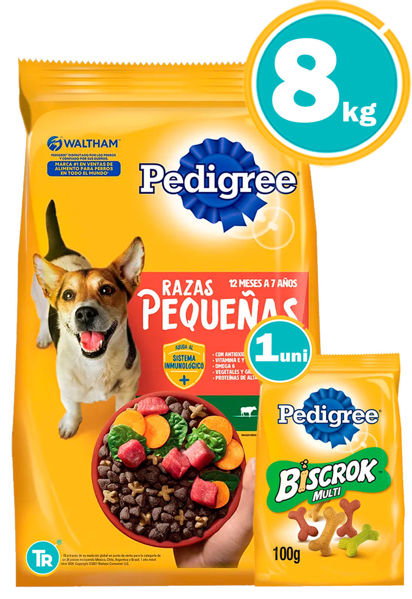Imagen de PEDIGREE Perro Adulto Razas Pequeñas 8 Kg + Orejas