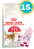 Imagen de ROYAL CANIN Gato Regular Fit 32 15 kg + Vaso