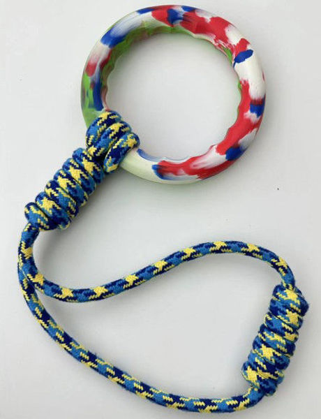 Imagen de JUGUETE P/PERRO ANILLO CON NUDO - TR282