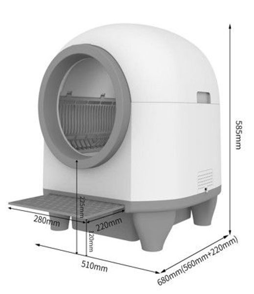 Imagen de BAÑO SANITARIO CERRADO PARA GATO - TR293