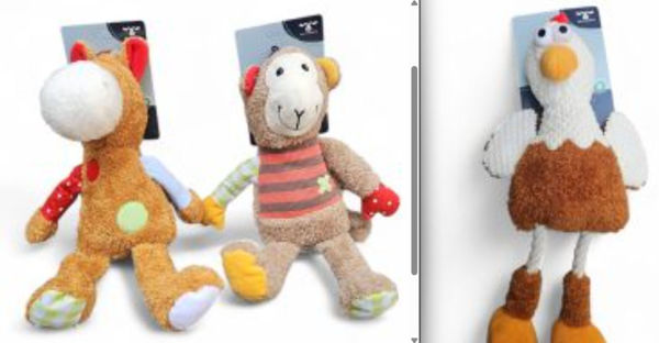 Imagen de JUGUETE PELUCHE SENTADO CON CHIFLE (ABT-1442)