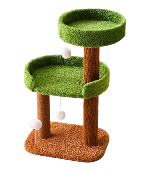 Imagen de Rascador gato estilo jungla 2 niveles
