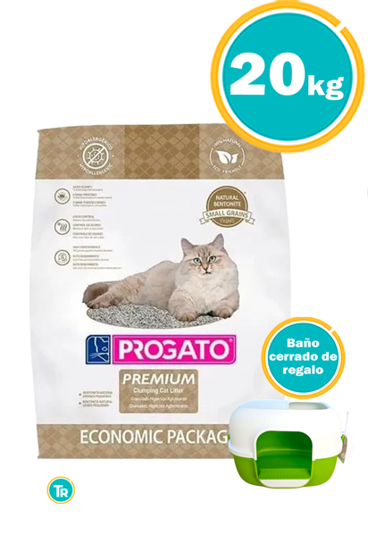 Imagen de SANITARIO PROGATO LITTER PREMIUM 20KG KIT