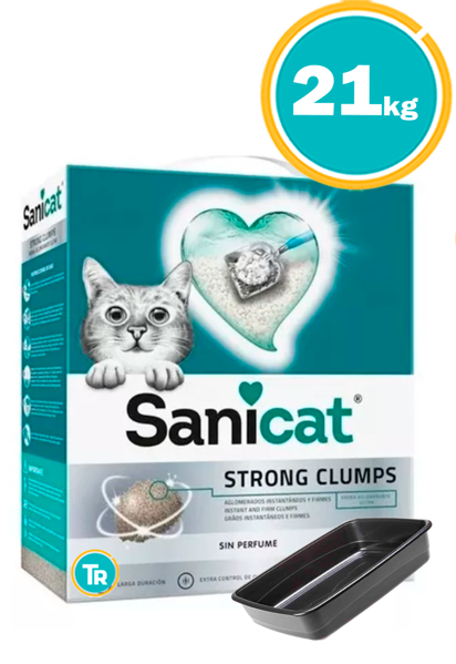 Imagen de SANITARIO AGLOMERANTE SANICAT 21kg + Bandeja