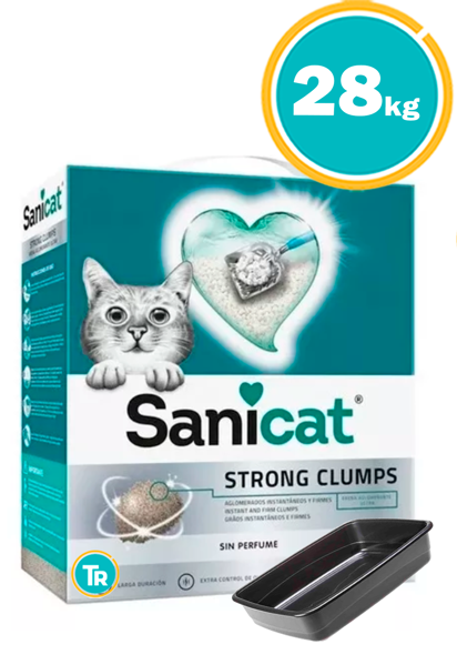 Imagen de SANITARIO AGLOMERANTE SANICAT 28kg + Bandeja