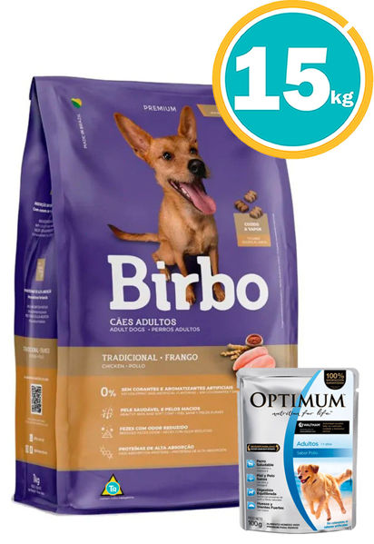 Imagen de BIRBO TRADICIONAL 15KG + salsa optimum