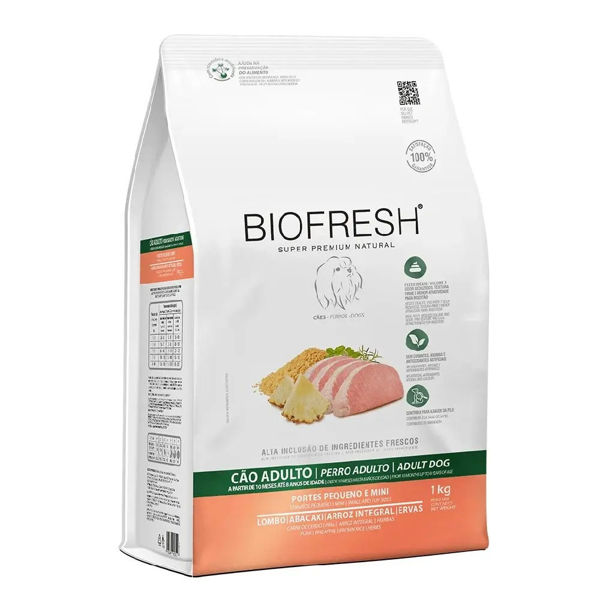 Imagen de BIOFRESH ADULTO RAZAS PEQUEÑAS 10+10KG (CERDO Y ANANÁ) KIT