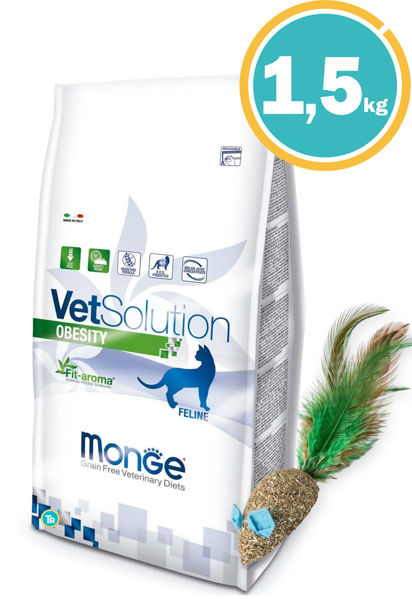 Imagen de VET SOLUTION Cat Obesity 1.5 KG + Ratón hierba gatera