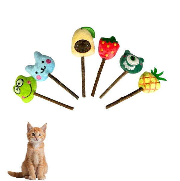 Imagen de JUGUETE GATO PALITO C/ PELUCHE MATATABI 12.5CM