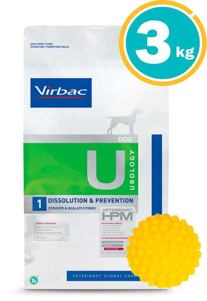 Imagen de Alimento HPM Virbac Perro Urology Disolución y Prevención 3kg + Pelota