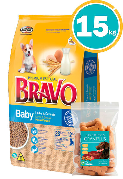 Imagen de BRAVO Baby 15kg + Galletas Gran Plus