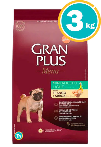 Imagen de GRAN PLUS Perro Adulto Light Mini 3kg Pollo y Arroz