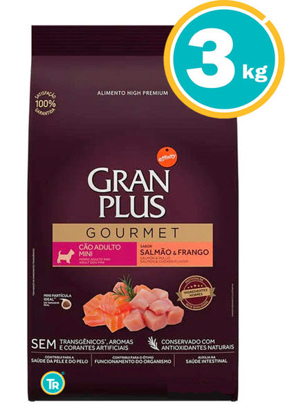 Imagen de GRAN PLUS Perro Adulto Gourmet Mini 3kg Salmón y Pollo